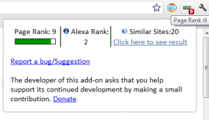 pagerank checker google chrome